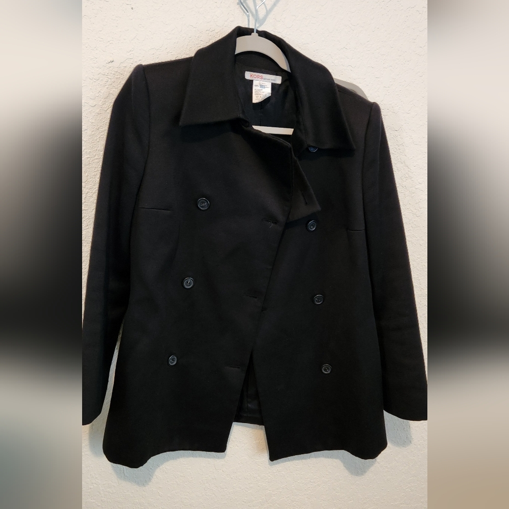 KORS MICHAEL KORS Pea Coat in Black ⚫️ - Picture 3 of 8